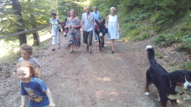 Eselwanderung für Familien