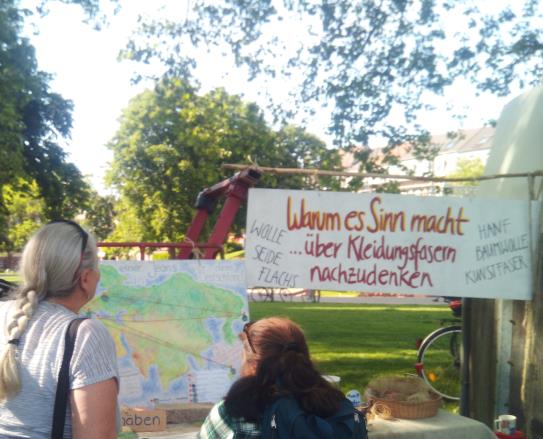 Agrikultur Festival im Eschholzpark - Warum es Sinn macht über unsere Kleidung nachzudenken