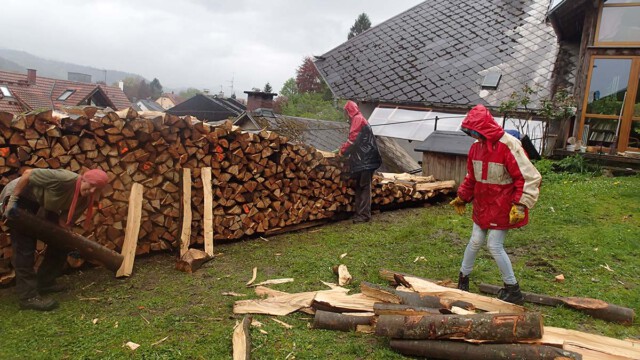 Nur Hartgesottene geniessen den Aktionstag bei strömendem Regen Nur Hartgesottene geniessen den Aktionstag bei strömendem Regen