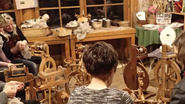 Traditionell im Januar der Spinnkurs Traditionell im Januar der Spinnkurs