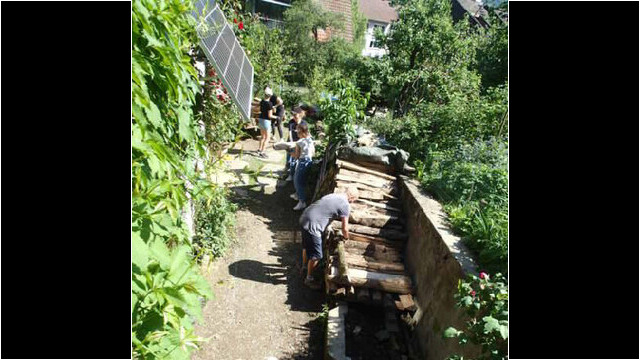 Jugendpower beim Holzmachen